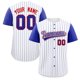 thumbnail image 3 of Camiseta de béisbol personalizada con estampado de rayas y nombre del equipo y número, camiseta deportiva para hombres y niños, 3 of 5