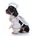 thumbnail image 2 of Small Dog Christmas Costume, Christmas Halloween Pet Clothes, Pet Cosplay Costumes Party Dressing up, Dogs Cats Outfit for Small Medium Dogs Angel S, 2 of 7