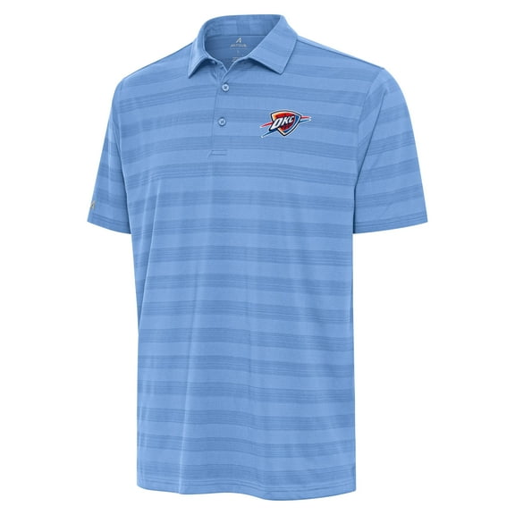 Men's Antigua Powder Blue Oklahoma City Thunder Tunnel Polo