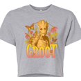 thumbnail image 3 of Marvel Guardians of the Galaxy - Groot Florals - Juniors Cropped Graphic T-Shirt, 3 of 5