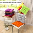 thumbnail image 4 of Blasgw Solid Color Frosted Chair Cushion Dining Chair Cushion Office Student And Winter Seat Cushion Non Fading BK, 4 of 4