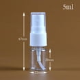 thumbnail image 2 of 20 Pcs Spray Bottles Vials Mini Empty Perfume Sample Small Clear Plastic Refillable Cosmetic Atomizers Fine Mist Makeup Sprayer Essential Oil Containers 5ml -, 2 of 3