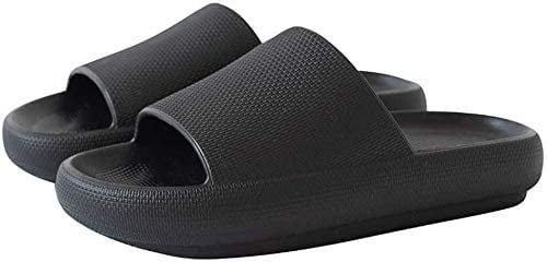 Slippers for Women and Men Quick Drying Slide Sandal with Thick Sole Non-Slip Soft Shower Slippers Open Toe Spa Bath Pool Gym House Sandals for Indoor & Outdoor 