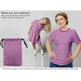 thumbnail image 5 of oneOone Cotton Poplin Purple Fabric Kids Foot Dress Material Fabric Print Fabric By The Yard 56 Inch Wide, 5 of 5