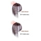 thumbnail image 4 of Qarigey Flequillo de aire, postizos finos sin costuras, fibra de alta temperatura, sin rastro con patillas, flecos para mujer, para boda, No.2 2Conjunto, 4 of 6