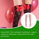 thumbnail image 3 of Guardurnaity 1 par de calcetines, suministros para fiestas, calcetines hasta la rodilla, bonitos patrones, regalo del Día de San Valentín, mangueras Medias corazón de bigote Guardurnaity AP009348-18, 3 of 6