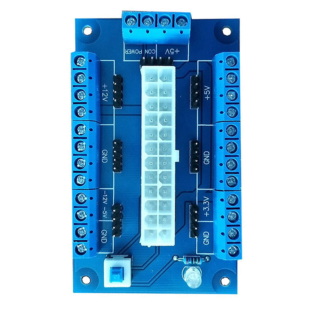 BetterZ PC 24/20Pin ATX DC Power Supply Breakout Board Module Adapter