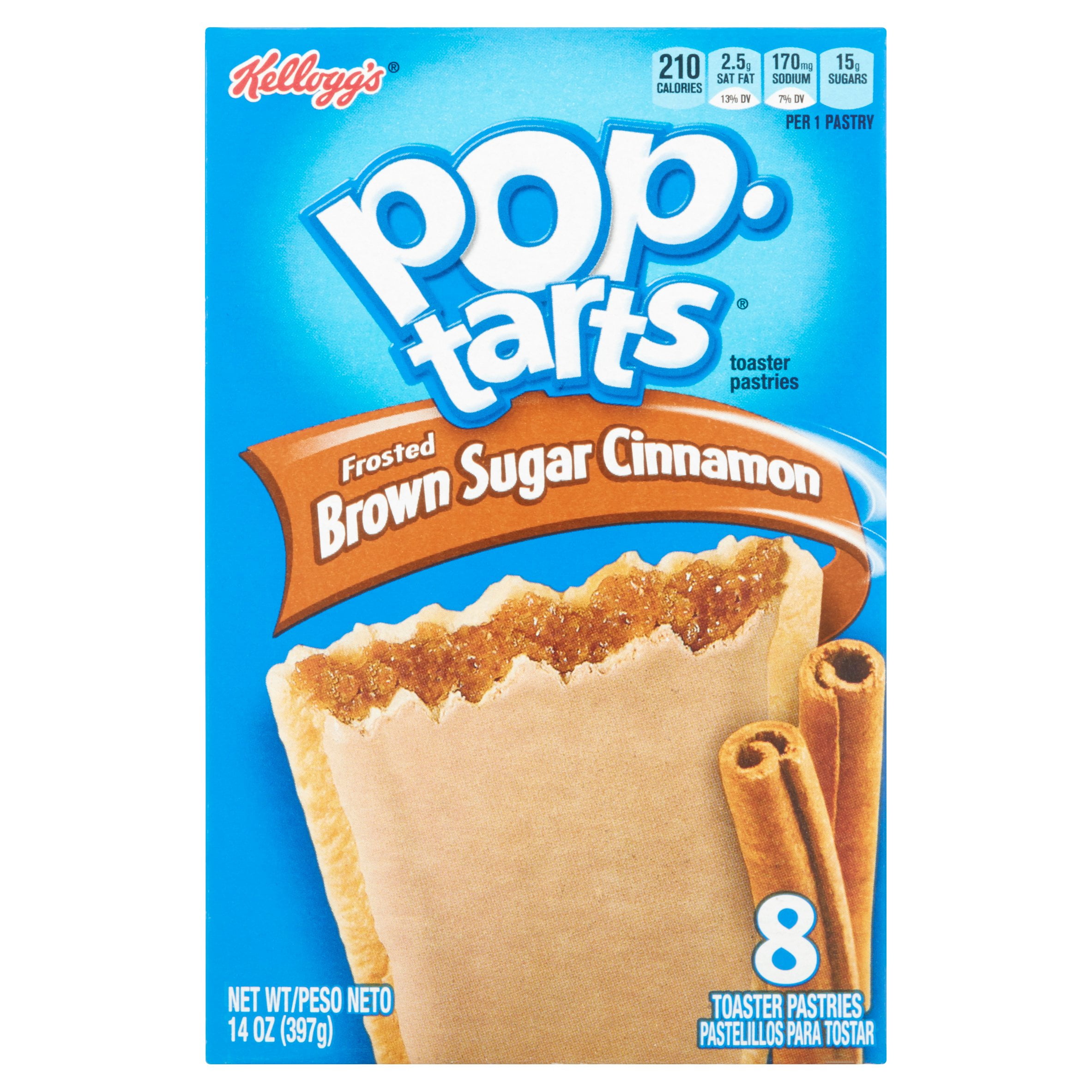Kellogg's Pop-Tarts Frosted Brown Sugar Cinnamon Toaster Pastries, 8ct 14oz by Kellogg Sales Co.