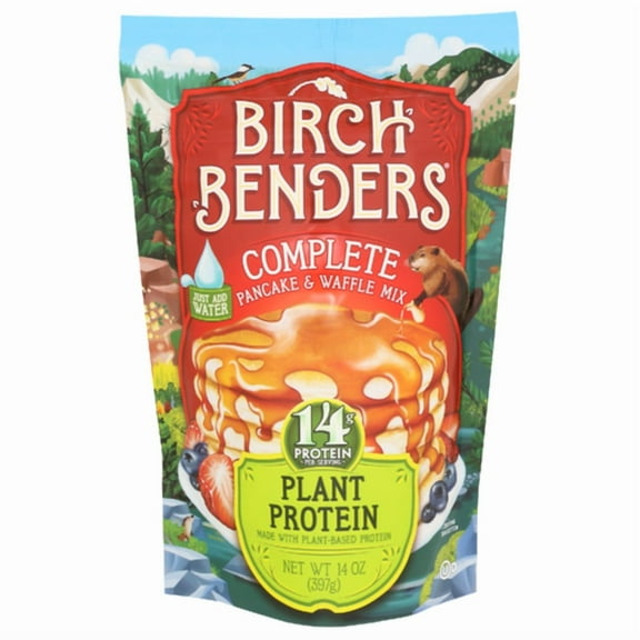 Birch Benders Plant Protein Pancake & Waffle Mix 14 oz - Pack of 2