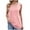 Pink, variant on Posijego Womens Square Neck Tank Tops Pleated Front Casual Summer Tunic Tanks for Women Sleeveless Shirts