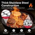 thumbnail image 3 of GASPRO 21.5" Hinged Charcoal Grill Grate Replacement for Weber 22" Charcoal Grills, Heavy-Duty Stainless Steel BBQ Cooking Grate with Handles, Fits Original Kettle, Master-Touch, Performer & Jumbo Jo, 3 of 9