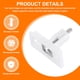 thumbnail image 4 of 4Pcs Bisagra de Tapa de Asiento de Inodoro, Tornillos Rectangulares de Agujero Ciego de 50mm con Tuercas y Arandelas para Tapa de Asiento de Inodoro, Blanco, 4 of 7