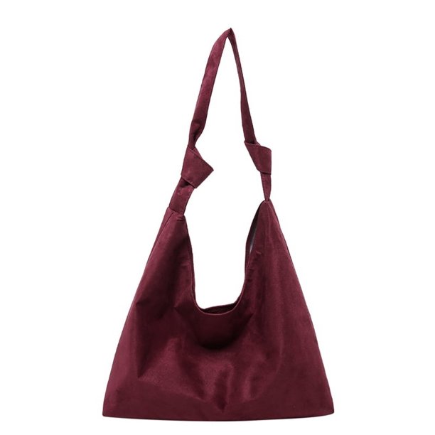 Bolso Axila Hobo Retro Ante Diseñador para Mujer Invierno Otoño