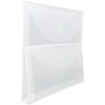 thumbnail image 3 of JAM Paper Plastic Multi, Pocket Envelope, Clear, 1/Pack, Hook & Loop, Letter Booklet, 9.8x11.8, 3 of 4