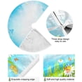 thumbnail image 2 of FMSHPON Beautiful Flowers Butterflies Xmas Christmas Tree Skirt Stand Mat for Holiday Party Decoration Indoor Outdoor 48 inches, 2 of 6