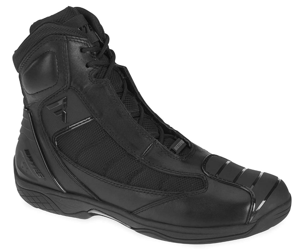 Black, Size 11.5 Bates Beltline Performance Mens Motorcycle Boots 