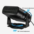thumbnail image 2 of 12V / 24V Car Heater, Upgrade Fast Heating Defrost Defogger 2 in1 Fast Heating and Cooling Fan Car Heater Windshield Defogger Winter Electronic Demister with Plugs Into Cigarette Lighter, 2 of 14