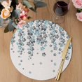 thumbnail image 3 of Spring Cherry Flowers Round 15 Inch Placemats Set of 6, Blue-green Gray Floral Blossom Beige HeatResistant Non Slip Place Mats for Dining Table, Wipeable Braided Kitchen Table Mats for Housewarming, 3 of 9