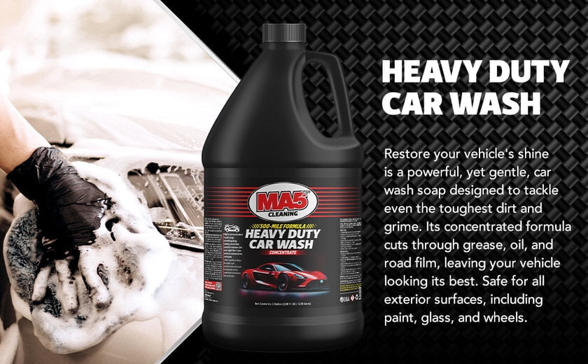 MA5x Car Wash Soap - Concentrated, pH Balanced - High Performance Foaming Car Wash Soap - Gallon - Pack of 1