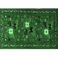 thumbnail image 1 of Ahgly Company Indoor Rectangle Persian Emerald Green Traditional Area Rugs, 4' x 6', 1 of 4