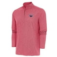 thumbnail image 2 of Men's Antigua  Heather Red USA Swimming Hunk Quarter-Zip Top, 2 of 3
