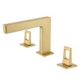 thumbnail image 2 of Grolta Brushed gold 3 holes two handles wideSpread bathroom basin faucets with pop up drain - 7'6" x 9'6", 2 of 2