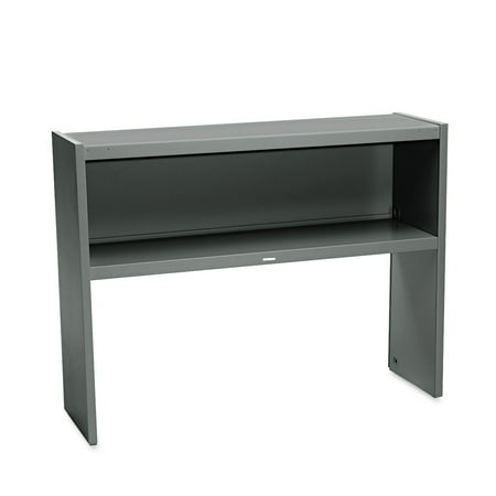 HON 38000 Series Stack On Open Shelf Hutch, 48w x 13 1/2d x 34 3/4h, Charcoal