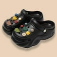 thumbnail image 2 of MIASHUI Platform Clogs Womens Lightweight Outdoor Garden Shoes Beach Slippers Sandals,Black,10, 2 of 4
