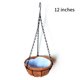 thumbnail image 1 of Cesta Colgante De Metal, Maceta Con Revestimiento De Fibra De Coco Para Balcón Interior, Jardín Speravity HA025959-03, 1 of 6