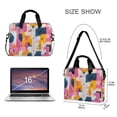 thumbnail image 3 of FORMRS 16" Laptop Bag Carrying Sleeve Case with Handle Travel Shoulder Briefcase, Art Geometric, 3 of 8