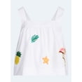 thumbnail image 6 of Free Assembly Women's and Women’s Plus Embroidered Cotton Square Neck Top, Sizes XS-4X, 6 of 6