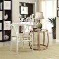 thumbnail image 4 of Hawthorne Collections 17" Modern Solid Wood Dining Arm Chair in White, 4 of 4
