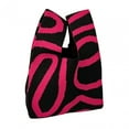 thumbnail image 4 of Bolso de mano bohemio jinwen Bolso de compras de vacaciones reutilizable ligero negro, 4 of 8