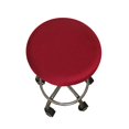 thumbnail image 1 of kurtrusly Coussin de Tabouret Rond Durable et Doux Housses de Tabouret Lavables pour Chaise de 12-18 Pouces Rouge Vin, 1 of 9