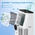 thumbnail image 4 of JoanKaren Portable Air Conditioner 14000 BTU Cools Room up to 750 Sq. ft,3-in-1 Energy-Saving Smart Floor Standing AC Unit with Cooling,Dehumidifier & Fan,DIY Window Kit, 4 of 9