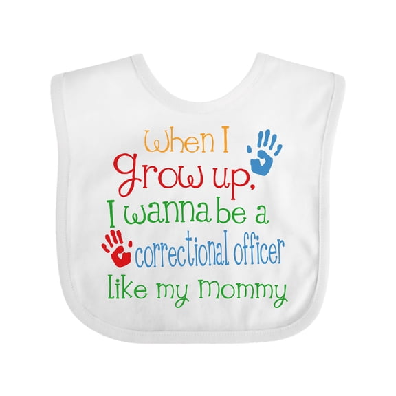Inktastic Correctional officer Like Mommy Boys or Girls Baby Bib
