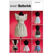 Angle View: Butterick 1950s Vintage Aprons-all Sizes