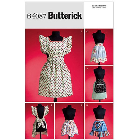 Butterick 1950s Vintage Aprons-all Sizes