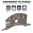 thumbnail image 3 of FUEENIRVA 1Pc Black Professional Violin Bridge Tool Multifunctional Ruler for Precise String Height and Width Control, 3 of 6