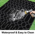 thumbnail image 2 of Alfombra de exterior Smiry, 183 x 274 cm, impermeable, reversible, gris, 2 of 8