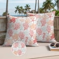 thumbnail image 7 of Red Orange Coastal Outdoor Pillow Covers,Waterproof Decorative Throw Pillowcases Set of 2,Sea Turtle Nautical Coral Summer Beach Couch Cushion Cases with Zipper for Outside Patio Garden Sofa 16"x16", 7 of 7