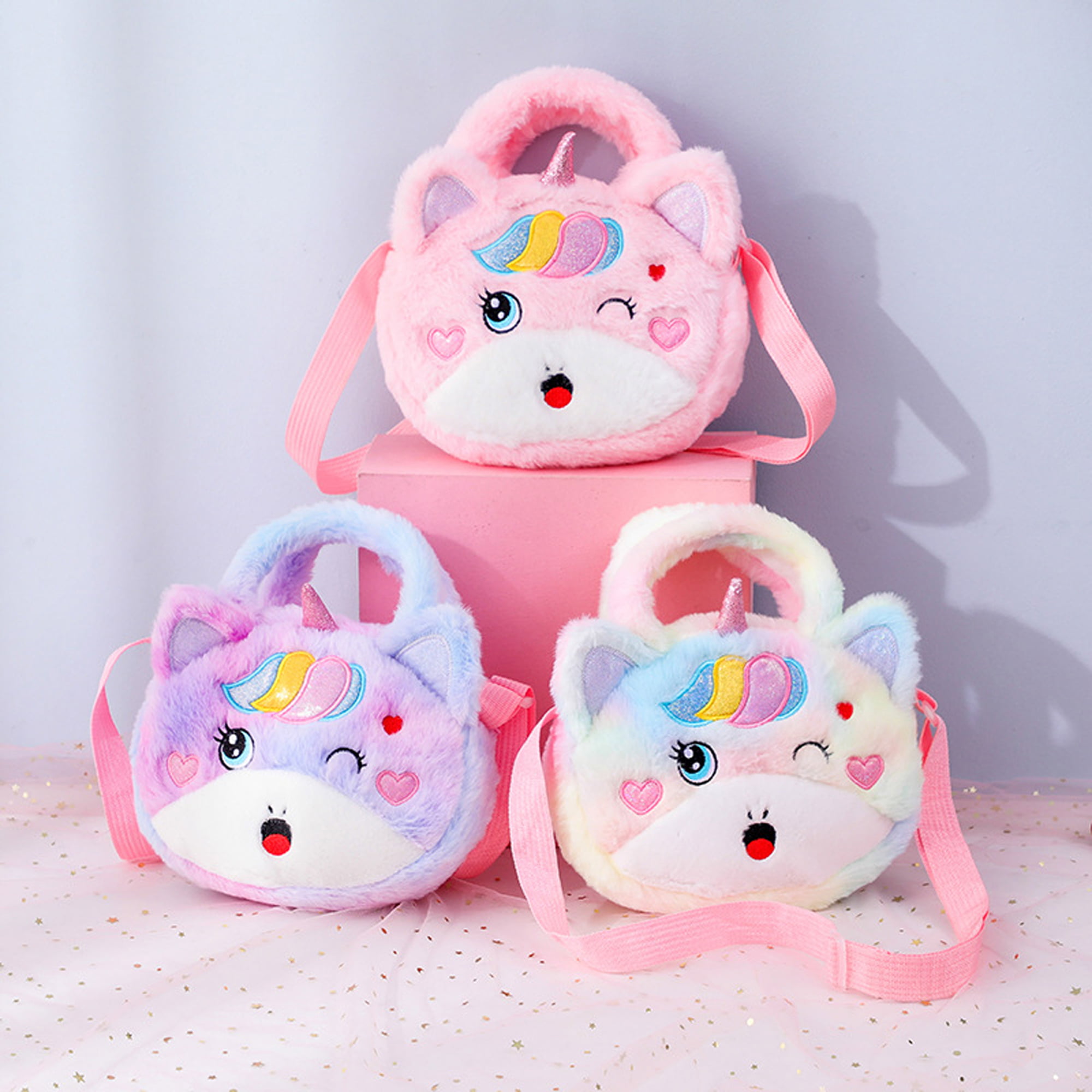  Unicorn Toddler Tote Bag Colorful Plush Princess Cute Unicorn Crossbody  Handbags for Girls (Pink) : Clothing, Shoes & Jewelry