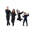 thumbnail image 3 of Navy Blue Micro Polar Fleece Adult Mens Footed Pajamas w/ Drop Seat Sleeper, 3 of 3