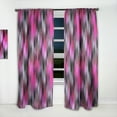 thumbnail image 2 of Designart 'Purple and Black Ikat' Modern & Contemporary Curtain Panel, 2 of 5