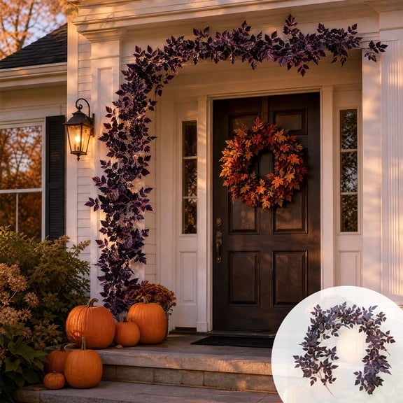 SUORE Halloween Garlands, Halloween Garland Decor, Halloween Artificial Garlands for Outdoor, Halloween Garland for Mantle