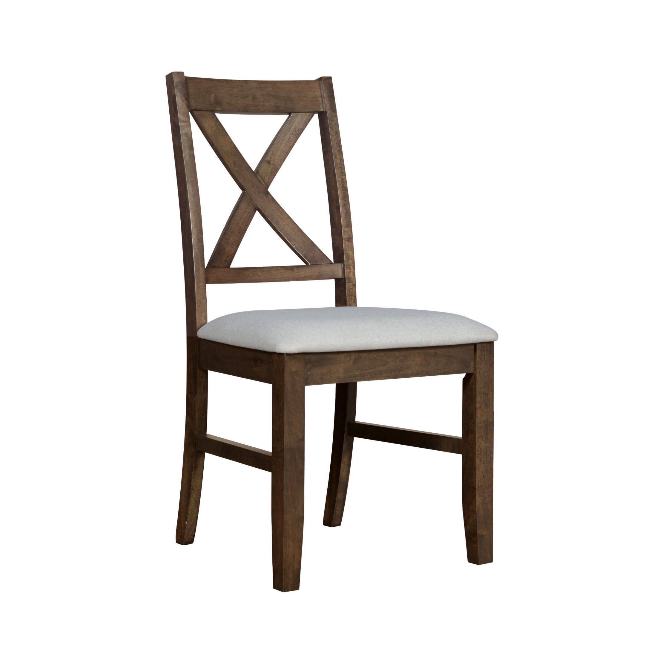 Home Design Vinita 6-Piece Dining Set with Rectangular Table, Cross Back Chairs, and Bench, Brown