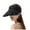 Black, variant on Summer Wide Brim Straw Visor Sun Hat Beach Cap,Color:Khaki