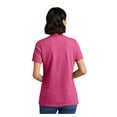 thumbnail image 2 of Port & Company Ladies Core Cotton V-Neck T-Shirt Sangria Large, 2 of 5