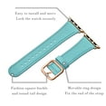 thumbnail image 2 of WFEAGL Genuine Leather iwatch Band for iWatch Series 38mm 40mm 41mm Tiffany blue/Gold, 2 of 10