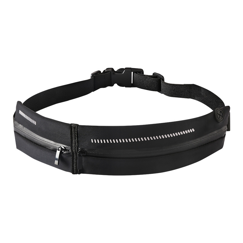 Ceinture De Sport Unisexe - Nylon Réglable 70-120 Cm - 4 Poches Anti-transpiration - Course, Randonnée, Voyage - 11